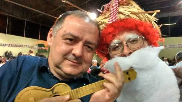 Família Pipa no Arraiá do Abrigo dos Idosos