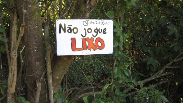 Placa de Conscientização