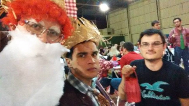 Família Pipa no Arraiá do Abrigo dos Idosos